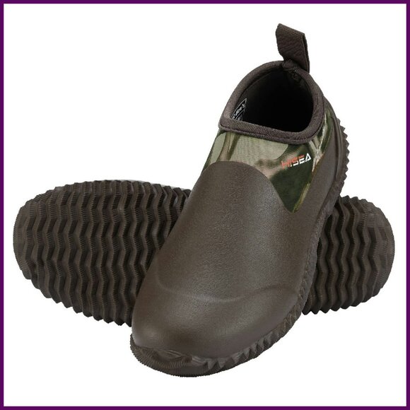 Unisex Waterproof Neoprene Rain Boots Slip-On Outdoor Gardening Shoes